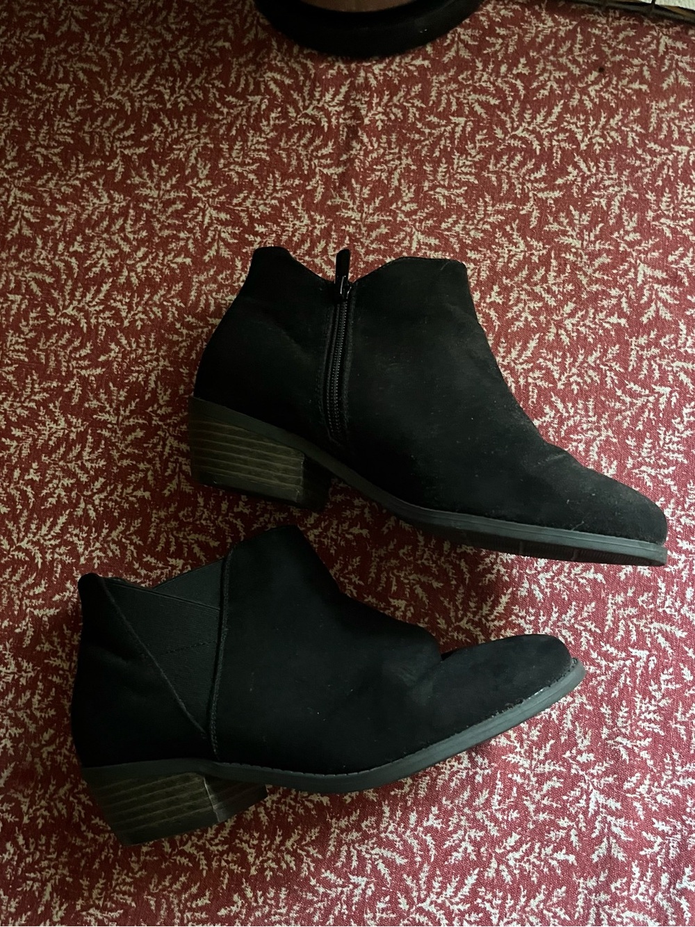 torrid Black Low Heel Ankle Booties